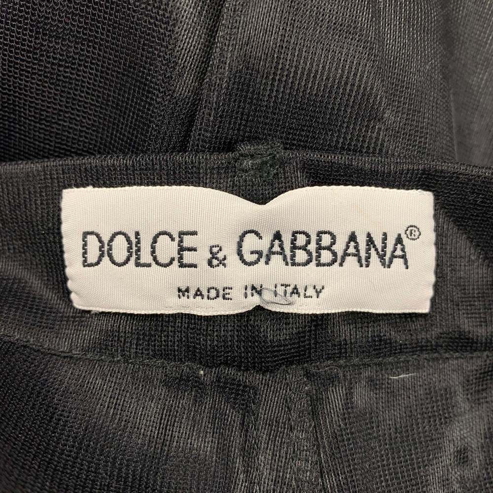 DOLCE & GABBANA Black See Through Polyamide Peak Lapel Suit - Picture 9 of 9